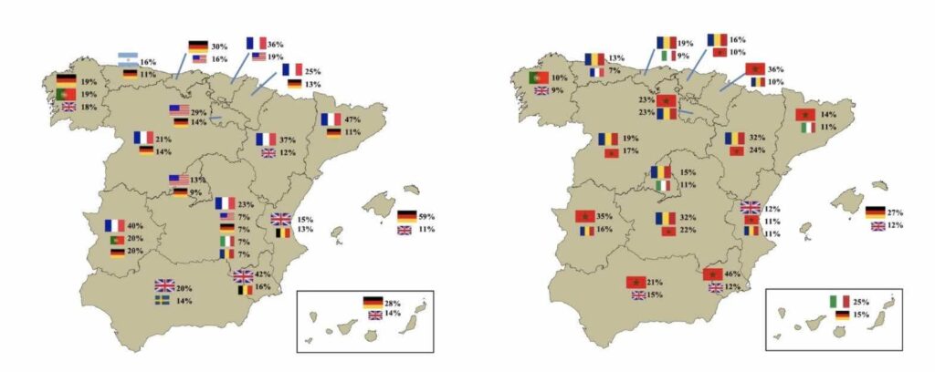 Where foreigners bought real estate in spain 2021